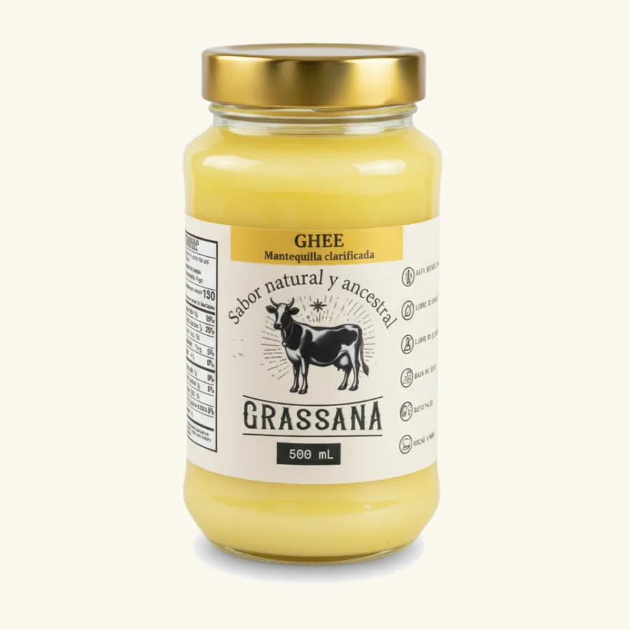 Ghee de Vaca - Mantequilla Clarificada 100% Natural