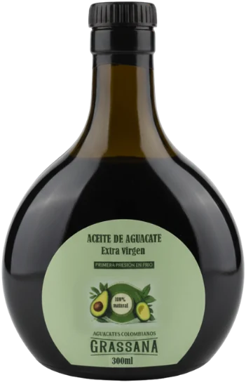 Aceite de aguacate colombiano sin refinar, Grassana